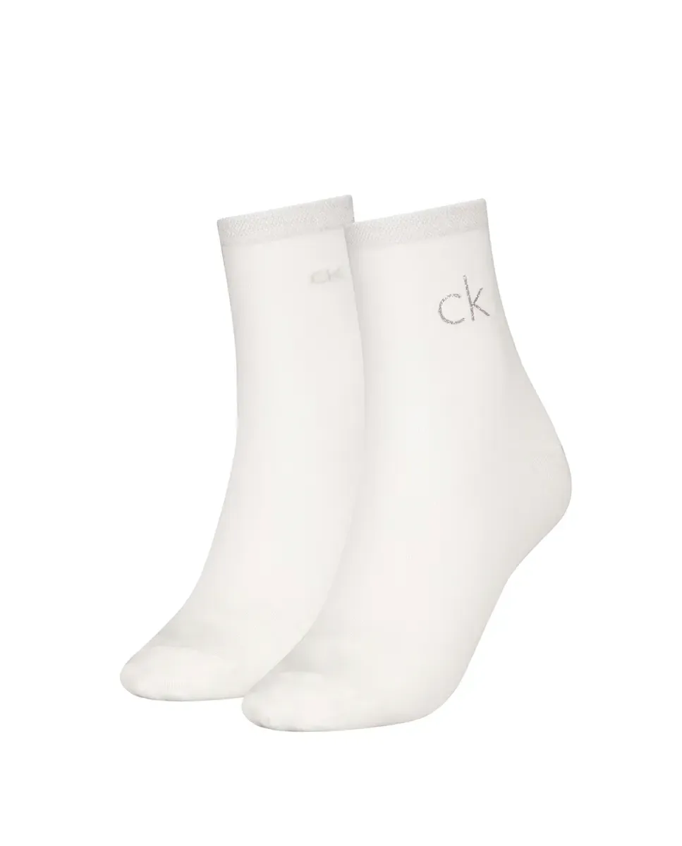 Набор из 2 пар коротких носков Calvin Klein для женщин, белый