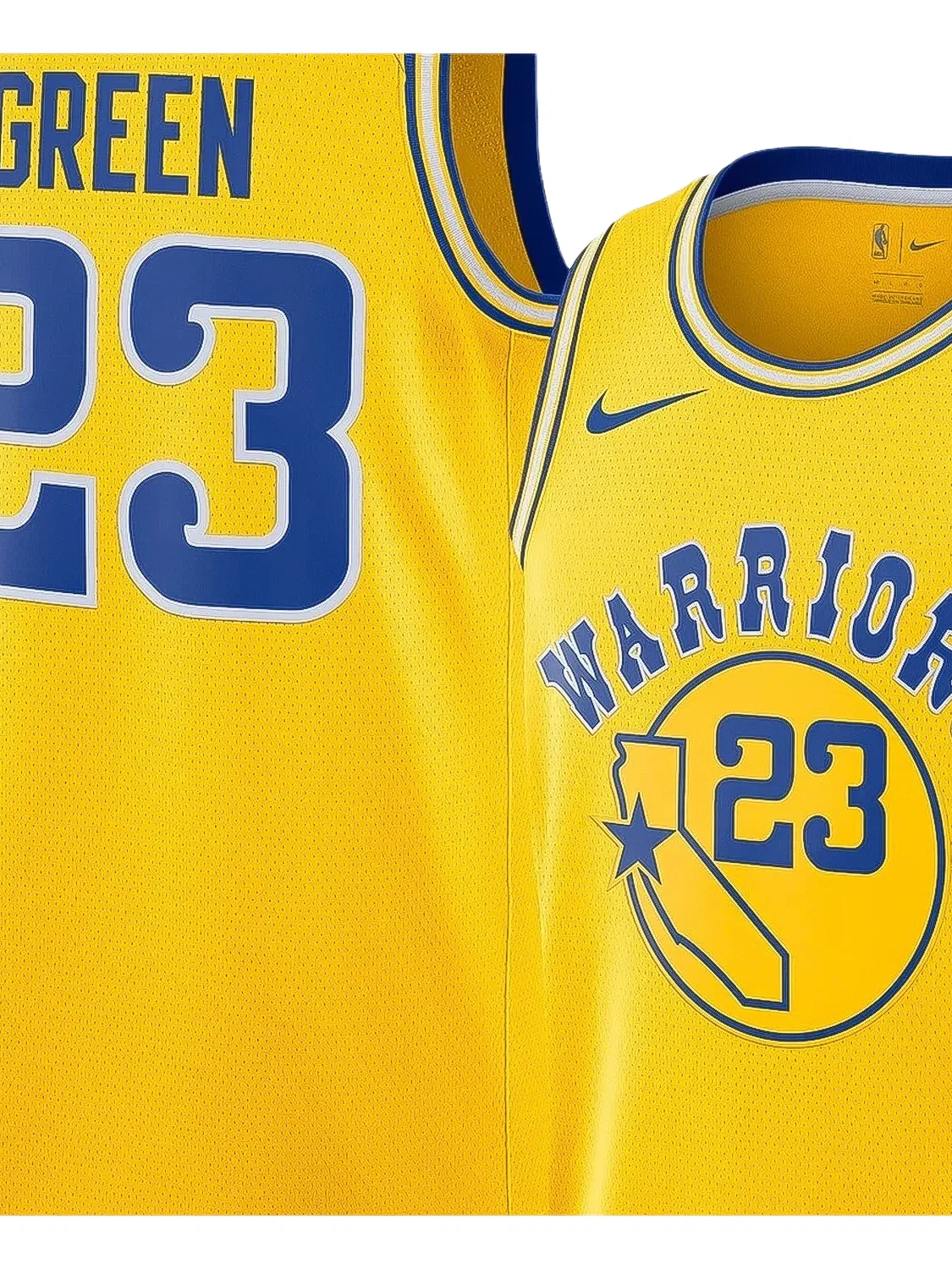 Топ Golden State Warriors из коллаборации с NBA Nike, желтый — фото 2