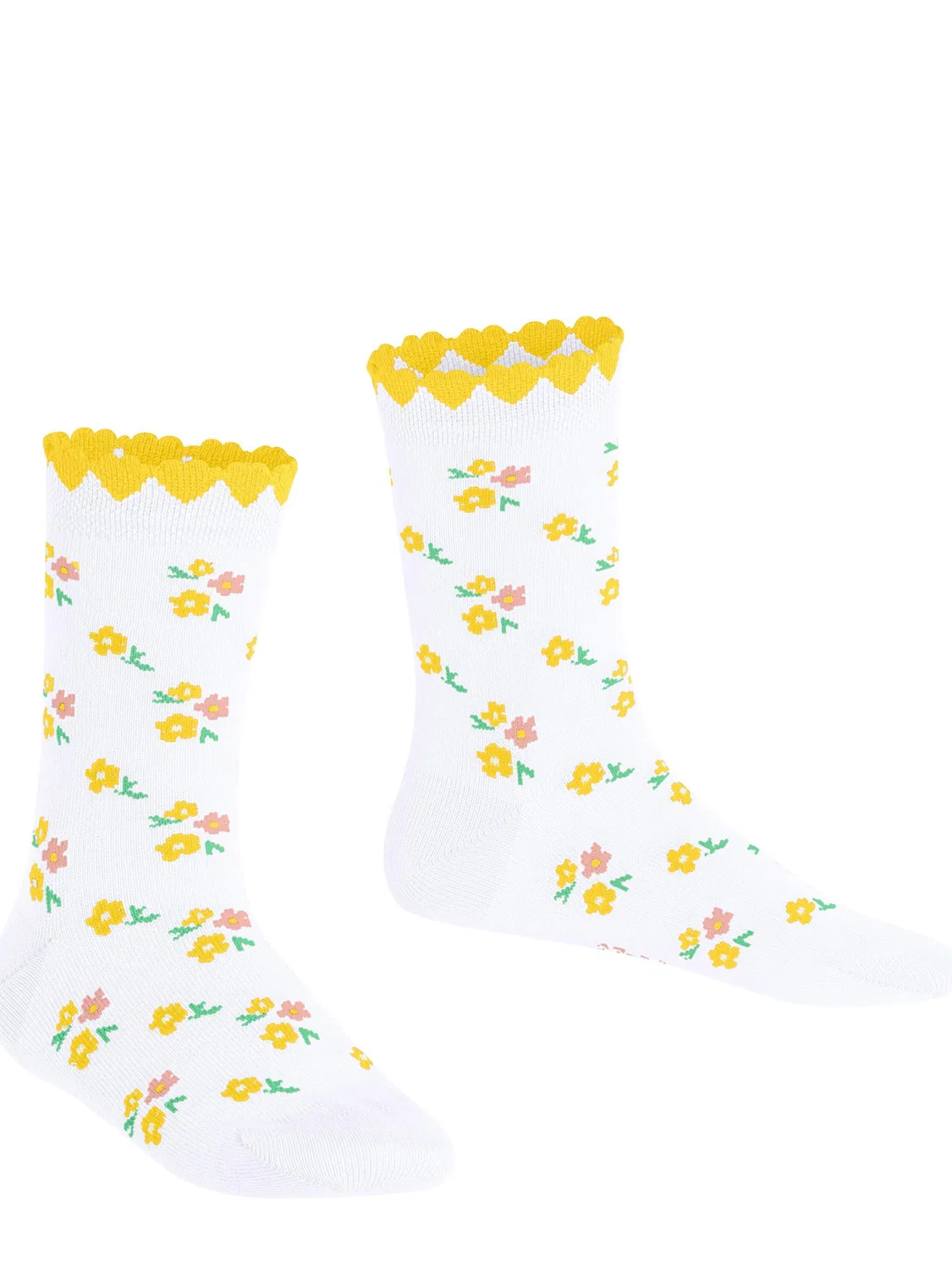 Носки Falke Ditsy Flowers белого цвета — фото 4