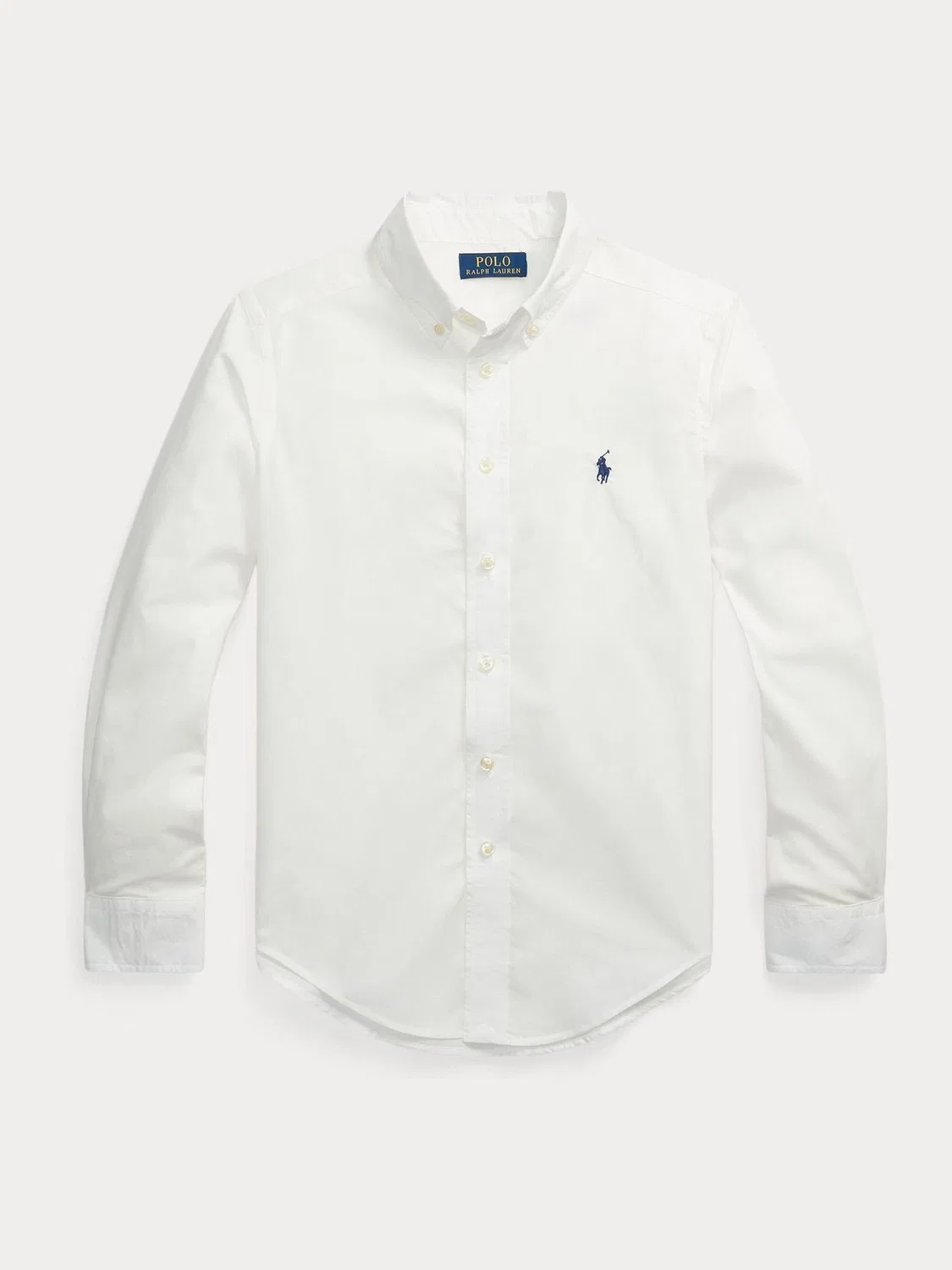 Рубашка из поплина с вышивкой Polo Ralph Lauren White