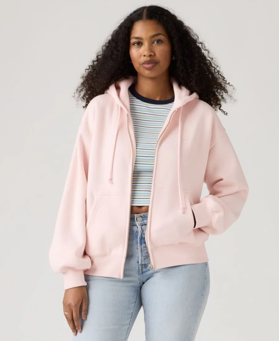 Худи с капюшоном на молнии Levi's, Crystal Pink