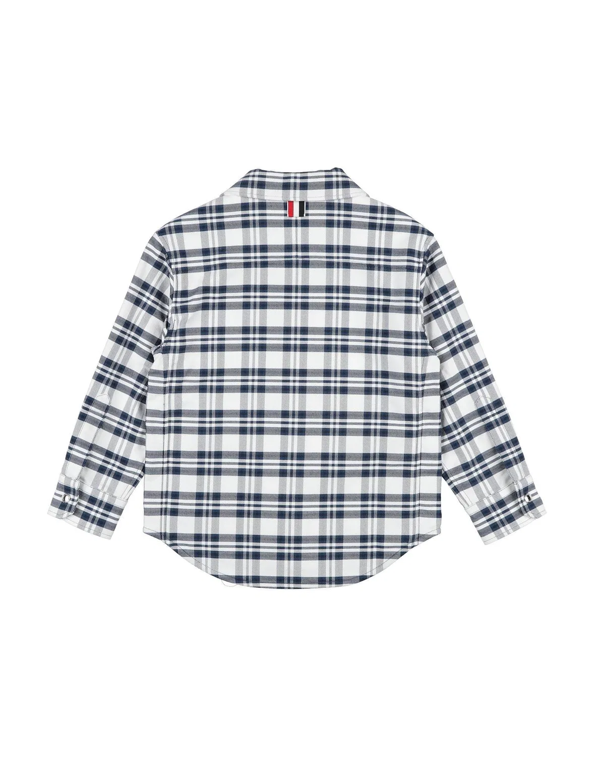 Детская рубашка для мальчиков из твида с принтом Thom Browne, белый — фото 2