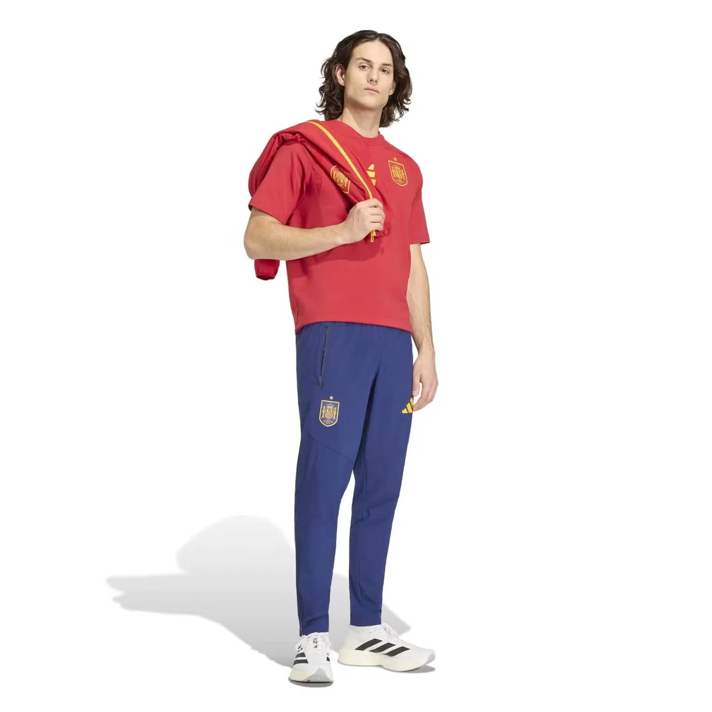 Брюки с футбольным дизайном Spain Tiro Adidas, темно-синий — фото 4