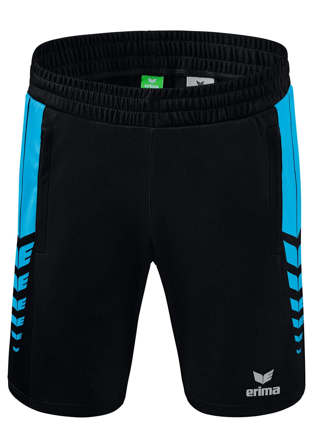 Детские шорты с принтом Six Wings Erima, Schwarz Lupinenblau