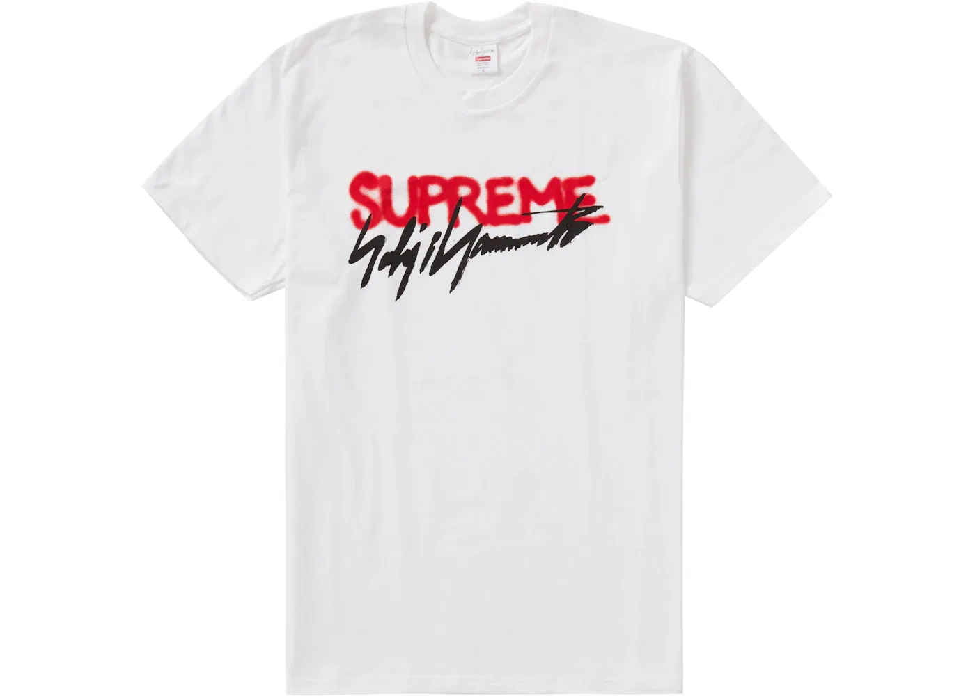 Мужская футболка с принтом Supreme Yohji Yamamoto Logo Tee Supreme, White