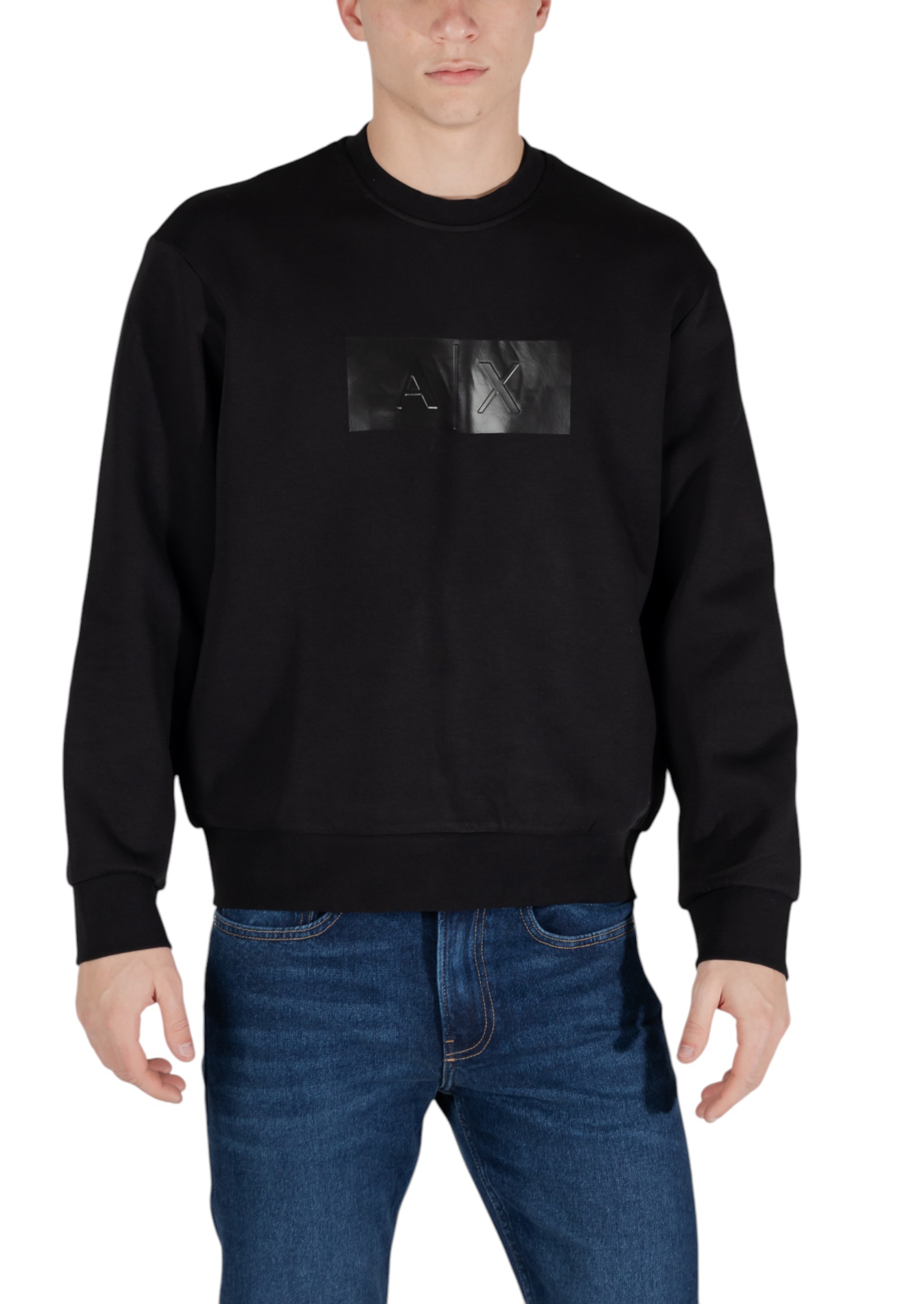 

Толстовка мужская Armani Exchange с логотипом бренда на груди, черный