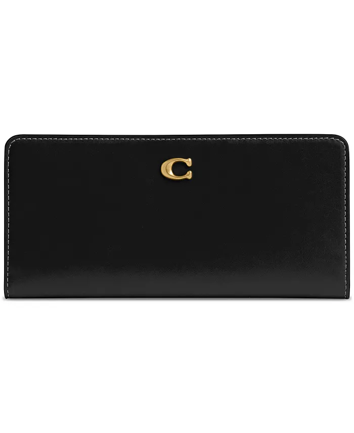 

Элегантный кожаный кошелек Essential Slim COACH, черный