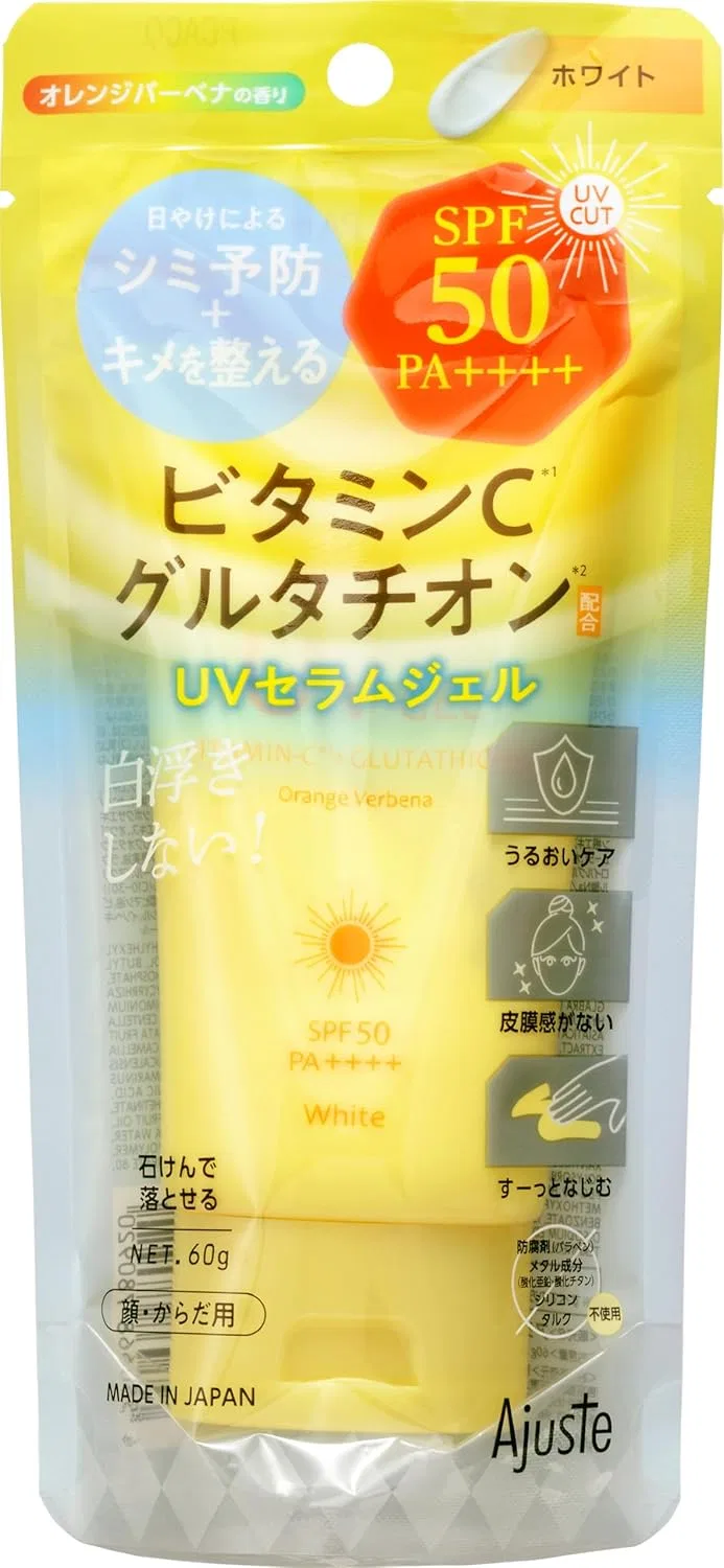 Солнцезащитный гель Ajuste UV Gel VC+Glutathione белый 60 г — фото 3
