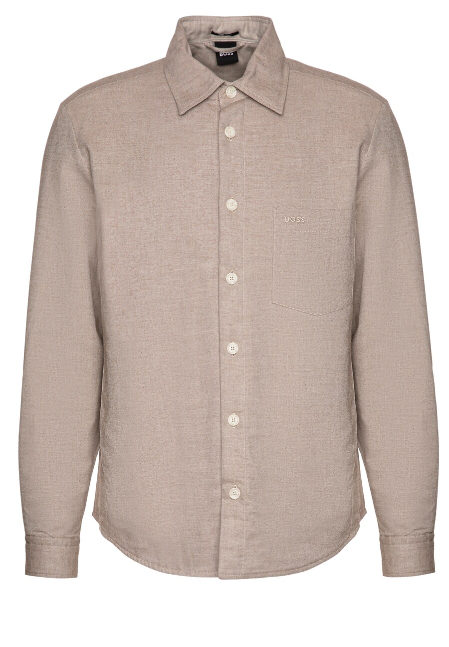 

Повседневная рубашка BOSS Comfort fit Button Up Shirt Olson, бежевый