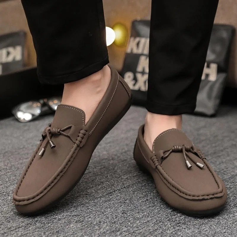 Лоферы мужские замшевые, Loafers & Slip-Ons, коричневый UOPYNE — фото 2