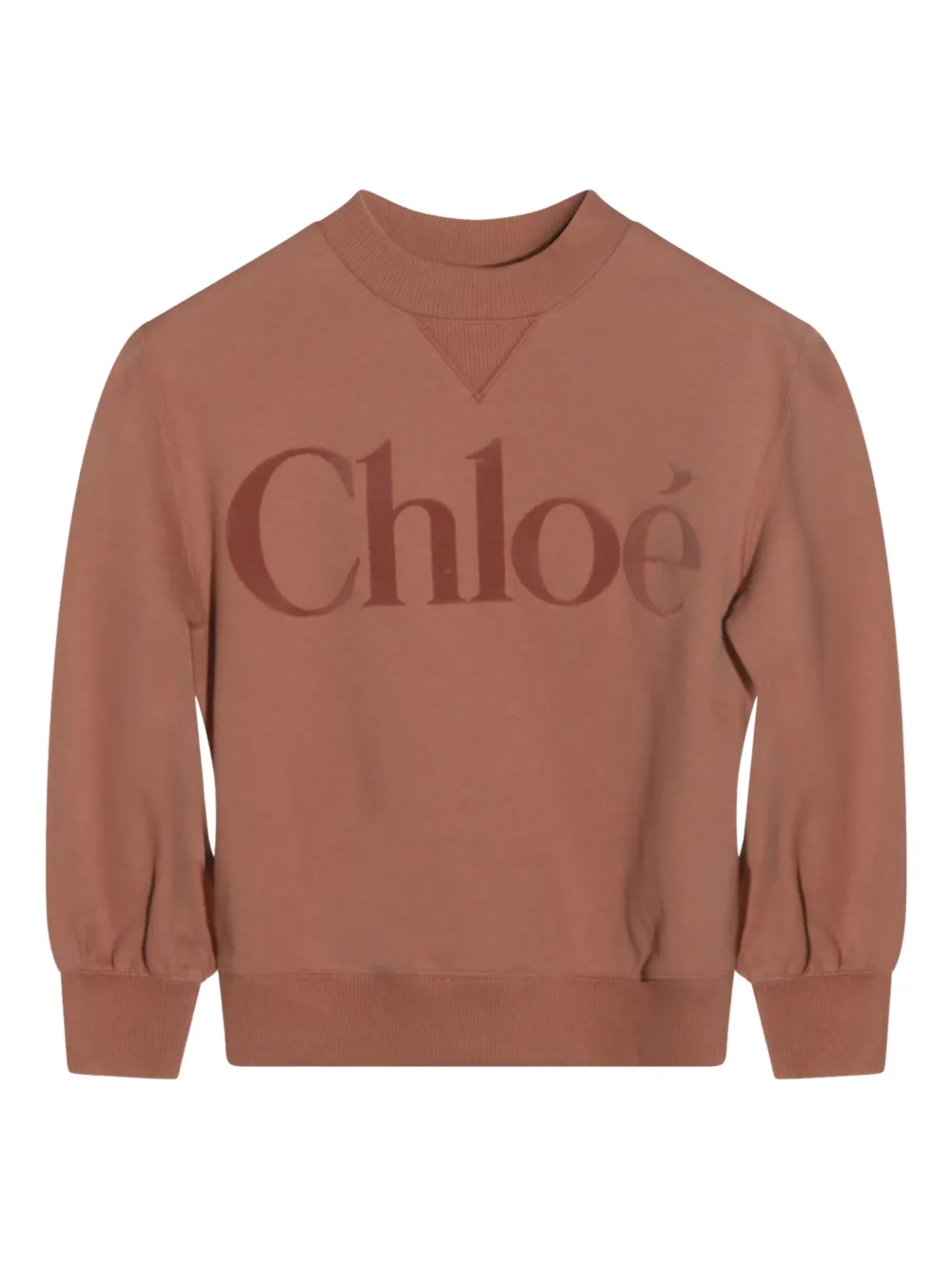 

Толстовка с вышитым логотипом Chloé Kids, розовый