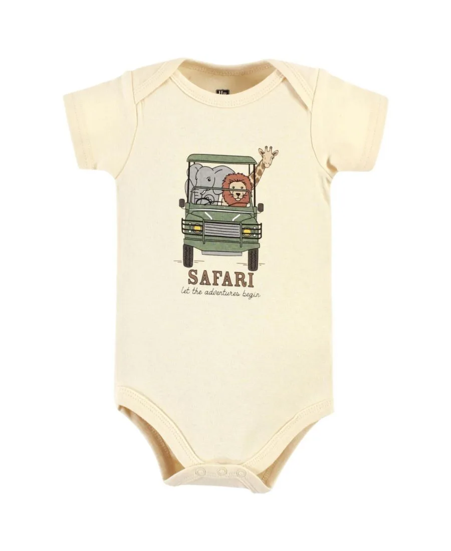 Хлопковый боди, брюки и обувь, комплект из 3 предметов, Tree Rex Hudson Baby, Going On Safari Short Sleeve — фото 4