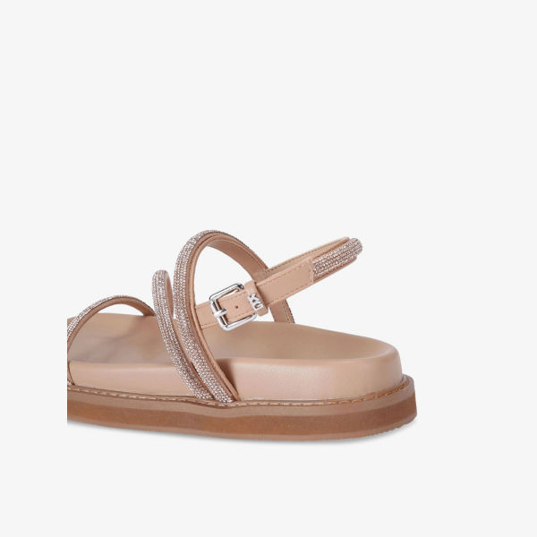 Сандалии Kg Kurt Geiger Savanna из искусственной кожи, красный — фото 4