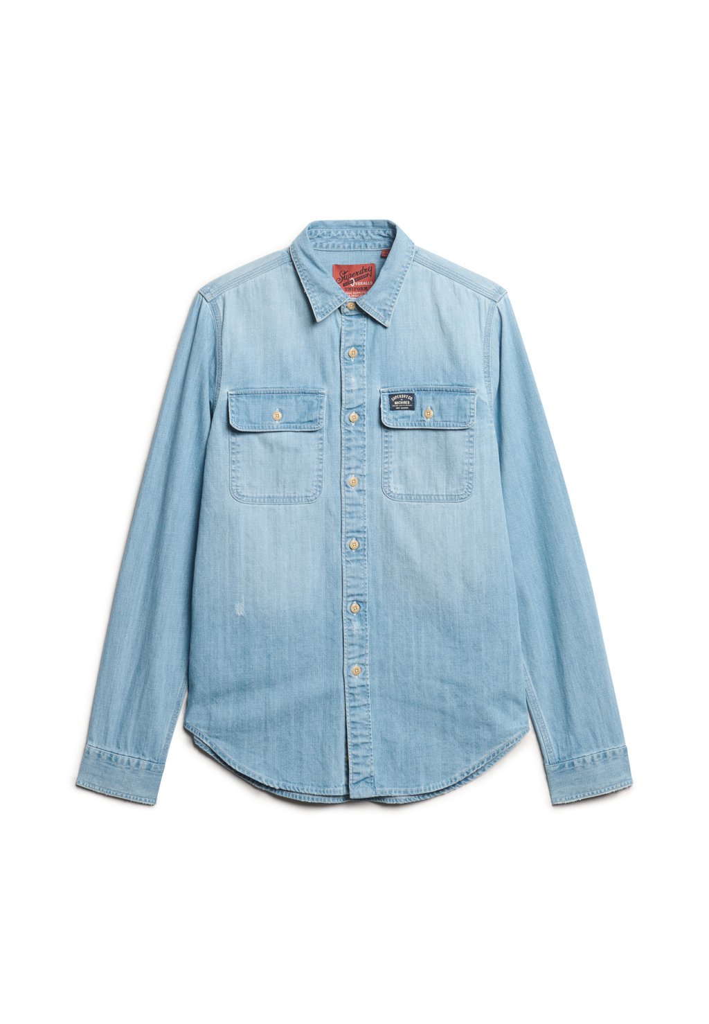 

Рубашка EMBROIDERED WORKWEAR Superdry, синий