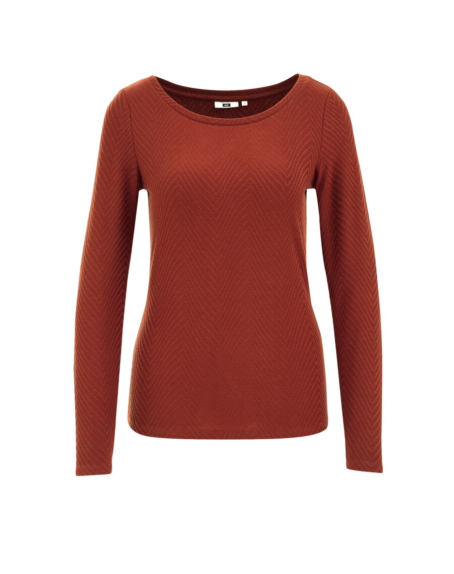 

Лонгслив WE Fashion Shirt, коричневый