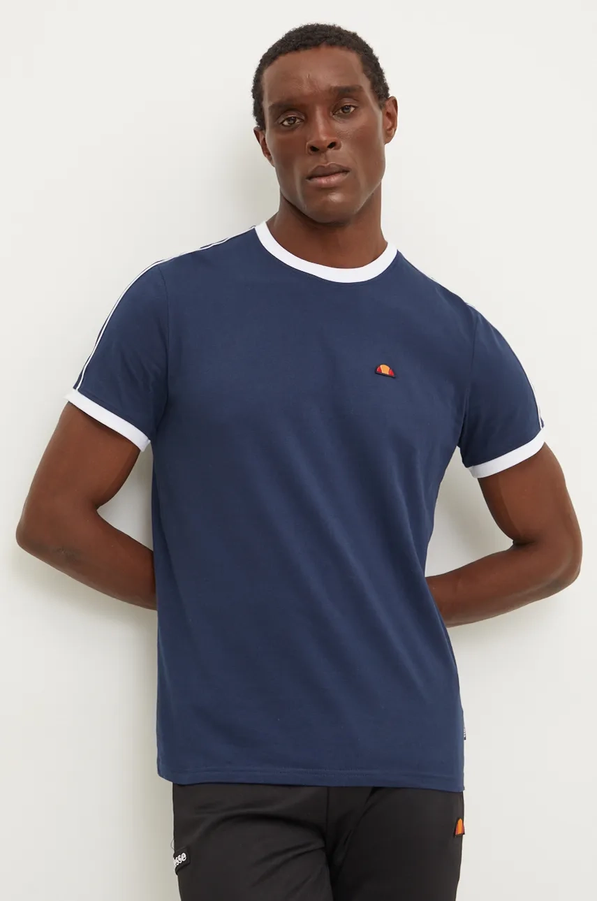 

Футболка AMADEI из хлопка Ellesse, темно-синий