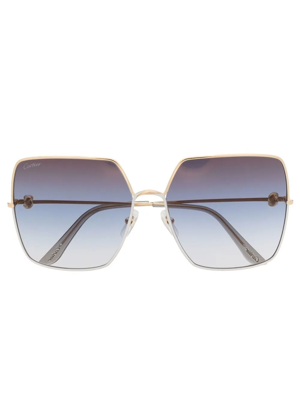 

Солнцезащитные очки с эффектом градиента Cartier Eyewear, золотой
