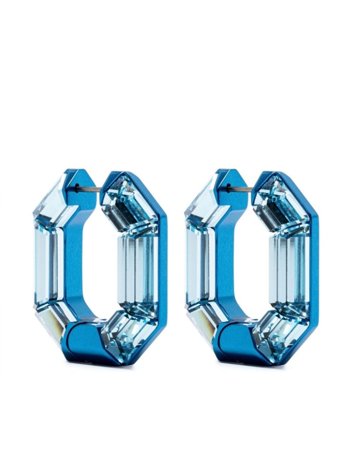 

Серьги-кольца Lucent Swarovski, синий