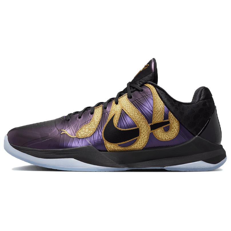 

Кроссовки Kobe 5 Protro Year Of The Mamba Eggplant Nike, черный/фиолетовый/золотой