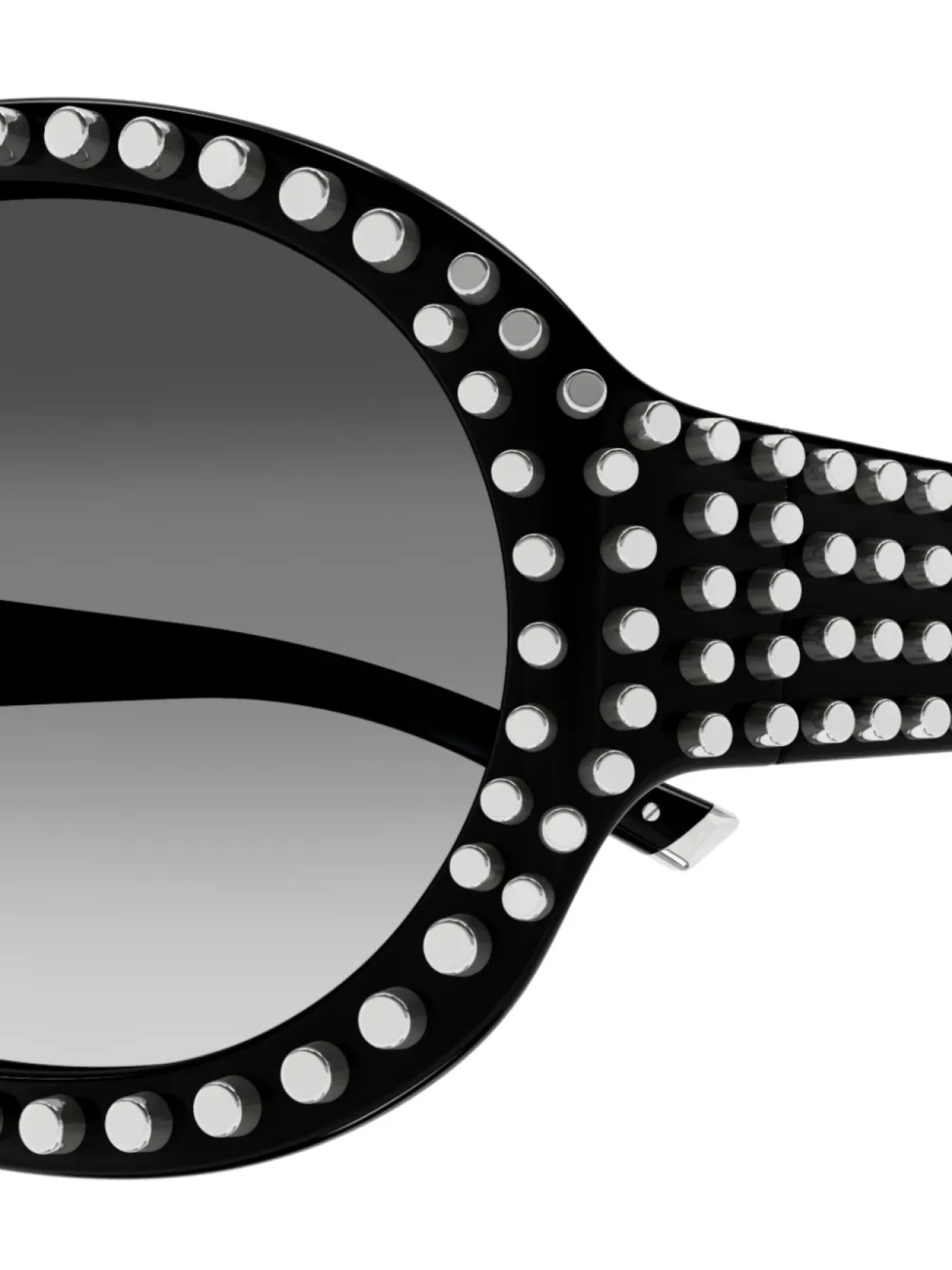 Солнцезащитные очки GG2013S в овальной оправе с заклепками Gucci Eyewear, черный — фото 3