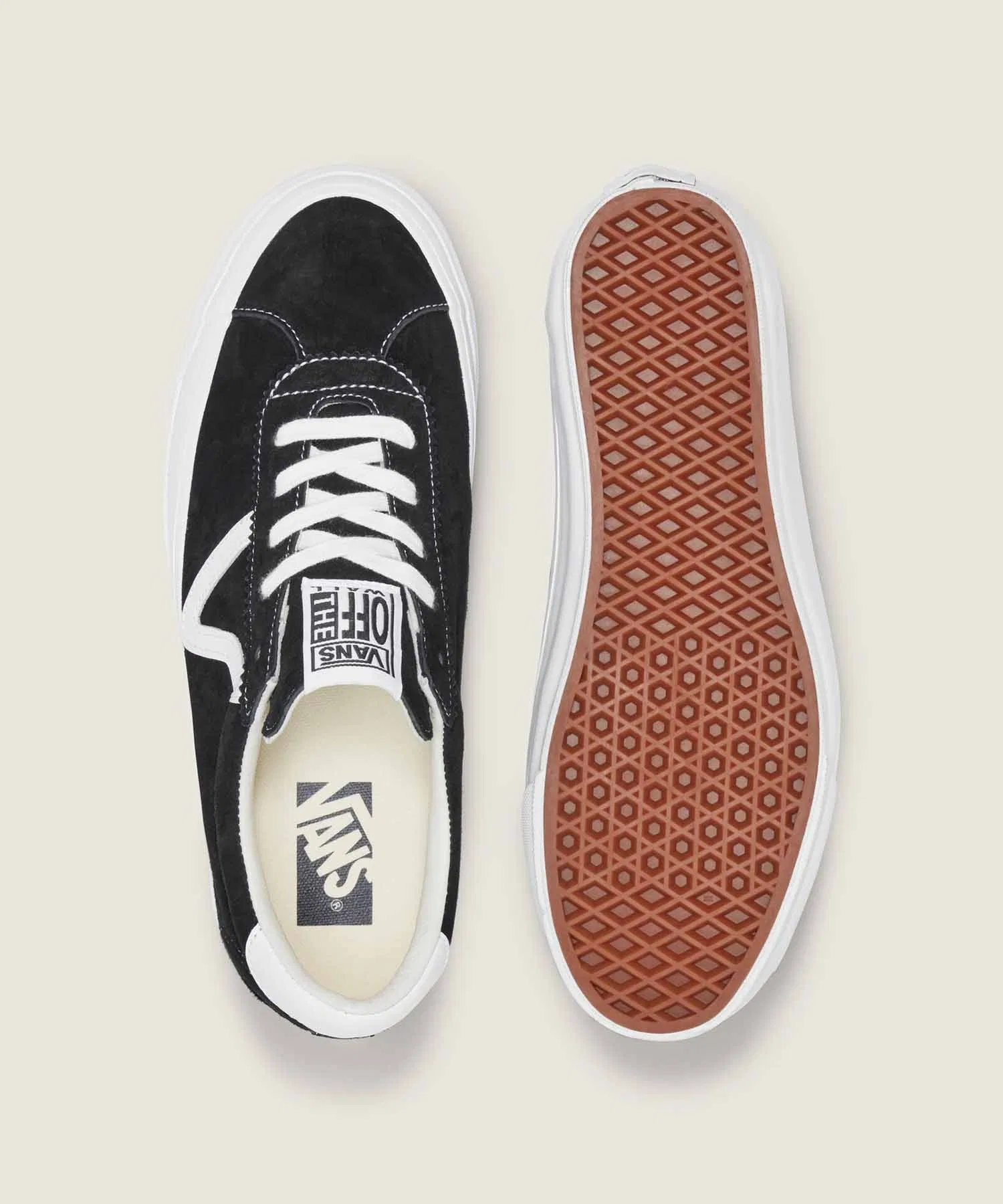 Унисекс кроссовки VANS PREMIUM из натуральной кожи чёрно-белые — фото 4