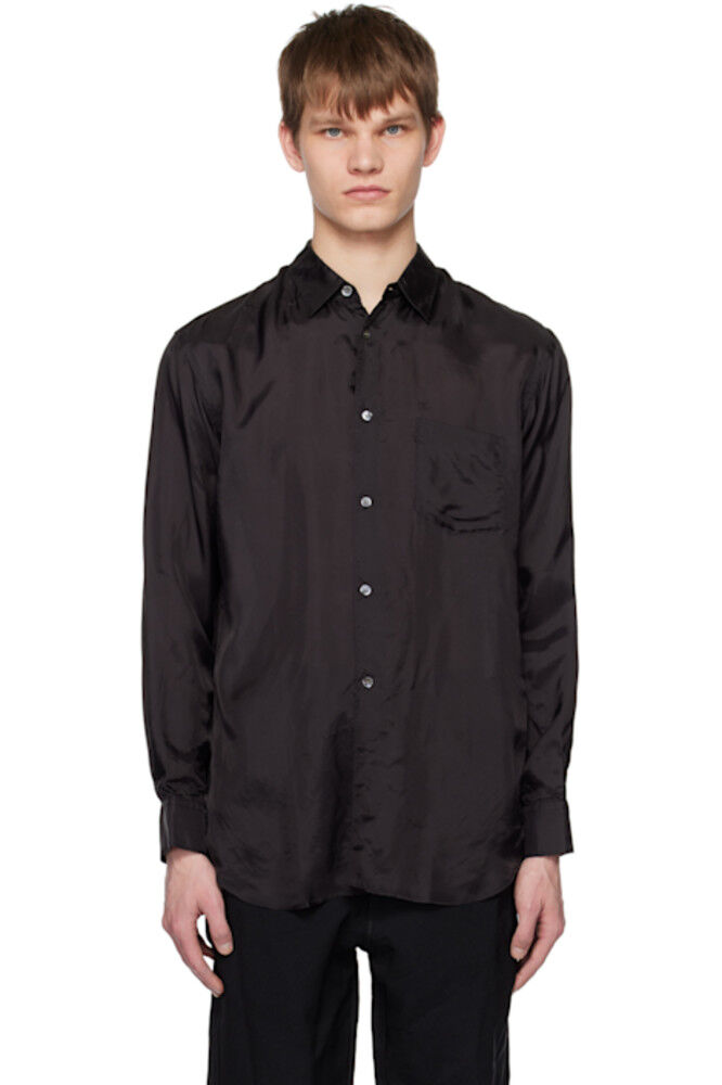 

Черная рубашка с накладным карманом Comme des Garçons Shirt