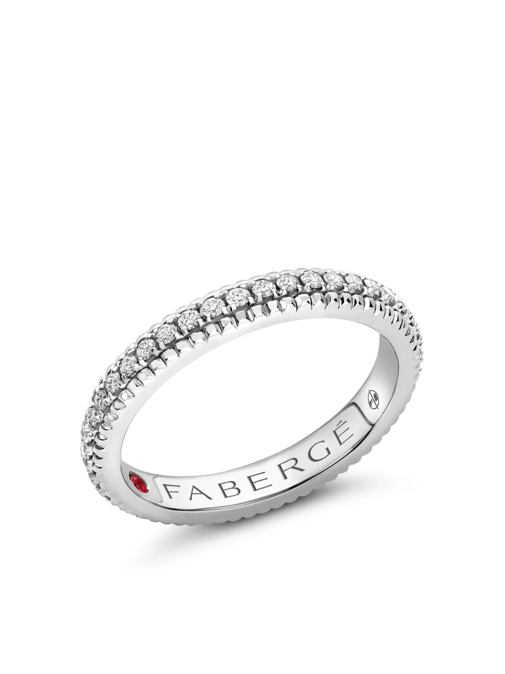

Кольцо Colours Of Love из белого золота с бриллиантами FABERGÉ, серебяный