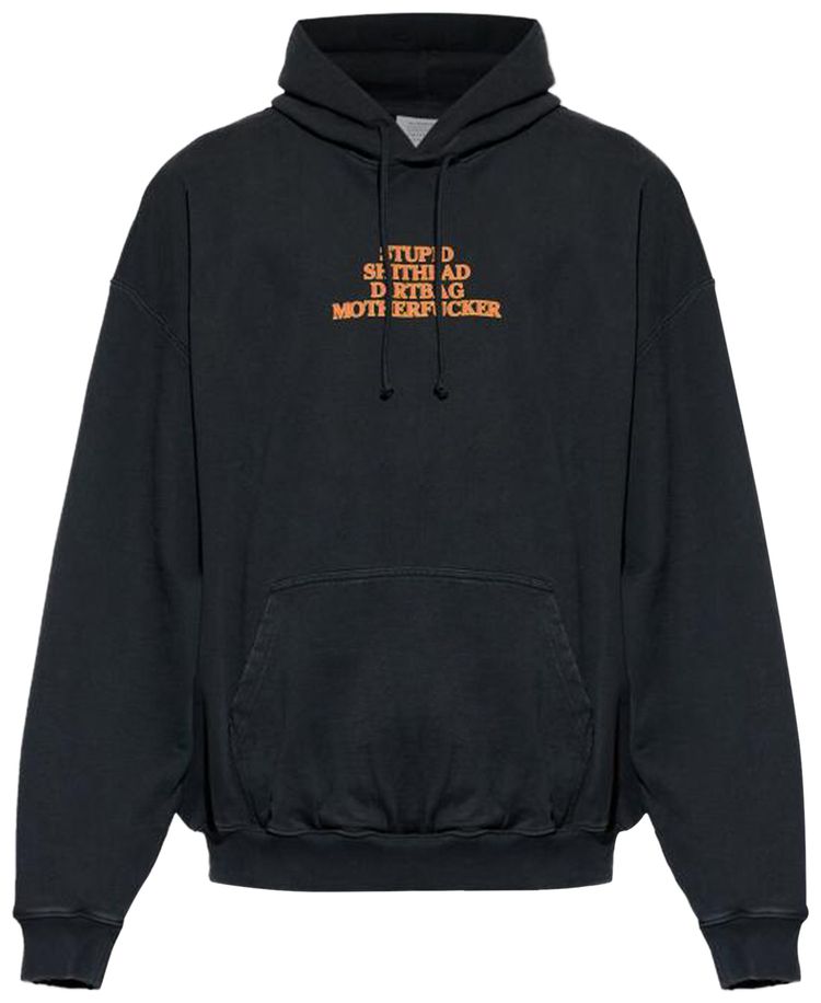 

Худи Vetements MF, черный, черный