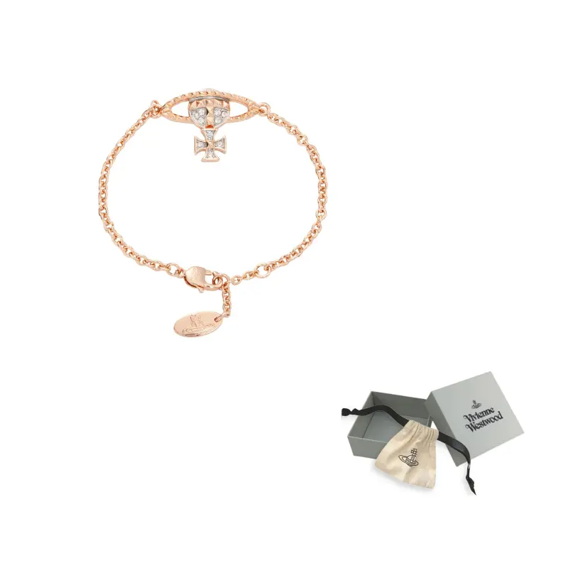 

Мэйфэр барельефный браслет Vivienne Westwood, розовый