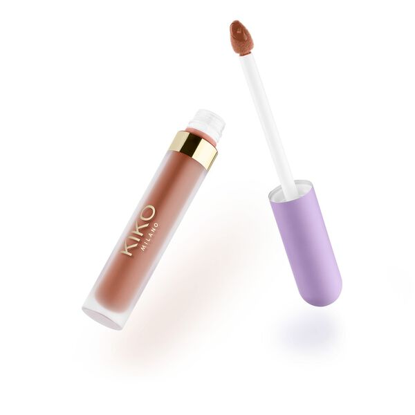 Тонированный мусс для губ с матовым финишем 01 nude kiss, 3 мл Kiko Milano Dreamphoria tint me softly lip mousse, цвет 01 nude kiss — фото 3