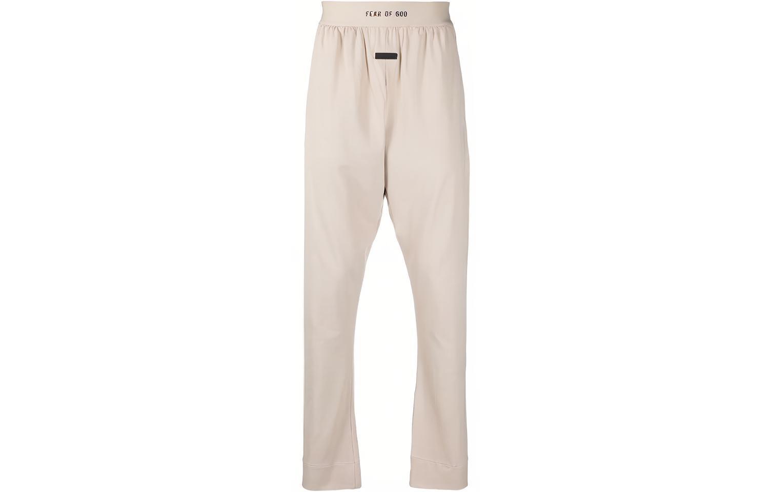 

Брюки с логотипом и эластичной талией Fear Of God, серый/белый