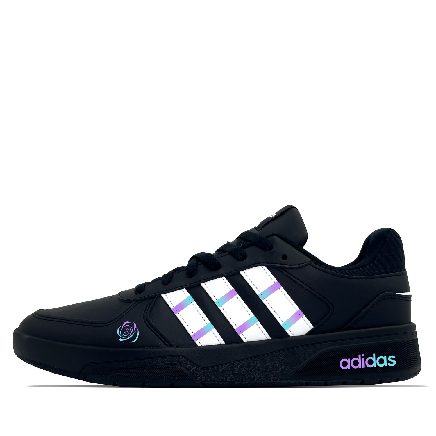 

Courtbeat Night Star устойчивые к истиранию низкие кроссовки для скейтбординга unisex sky blue Adidas Neo, синий