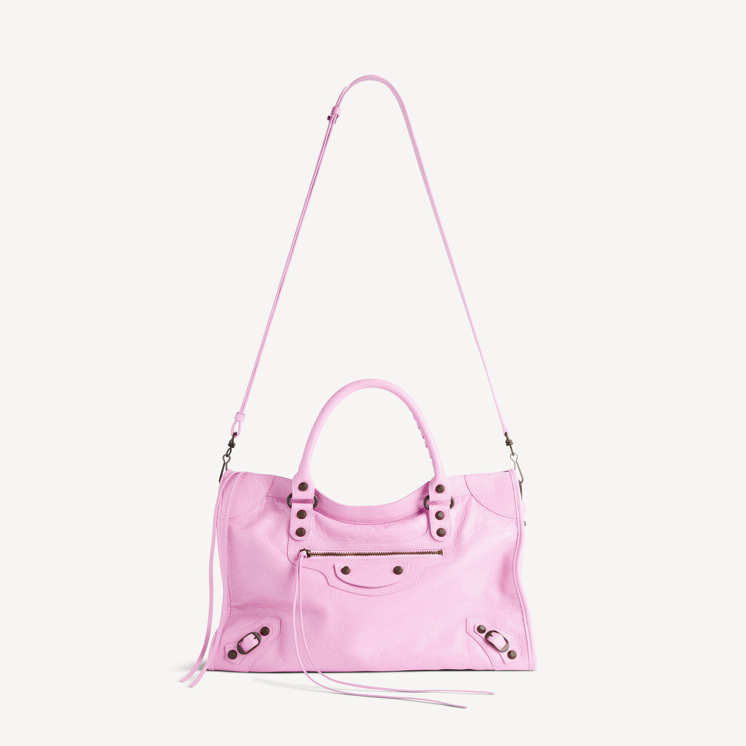 Женская сумка le city среднего размера в цвете bubbly pink BALENCIAGA, шипучий розовый — фото 4