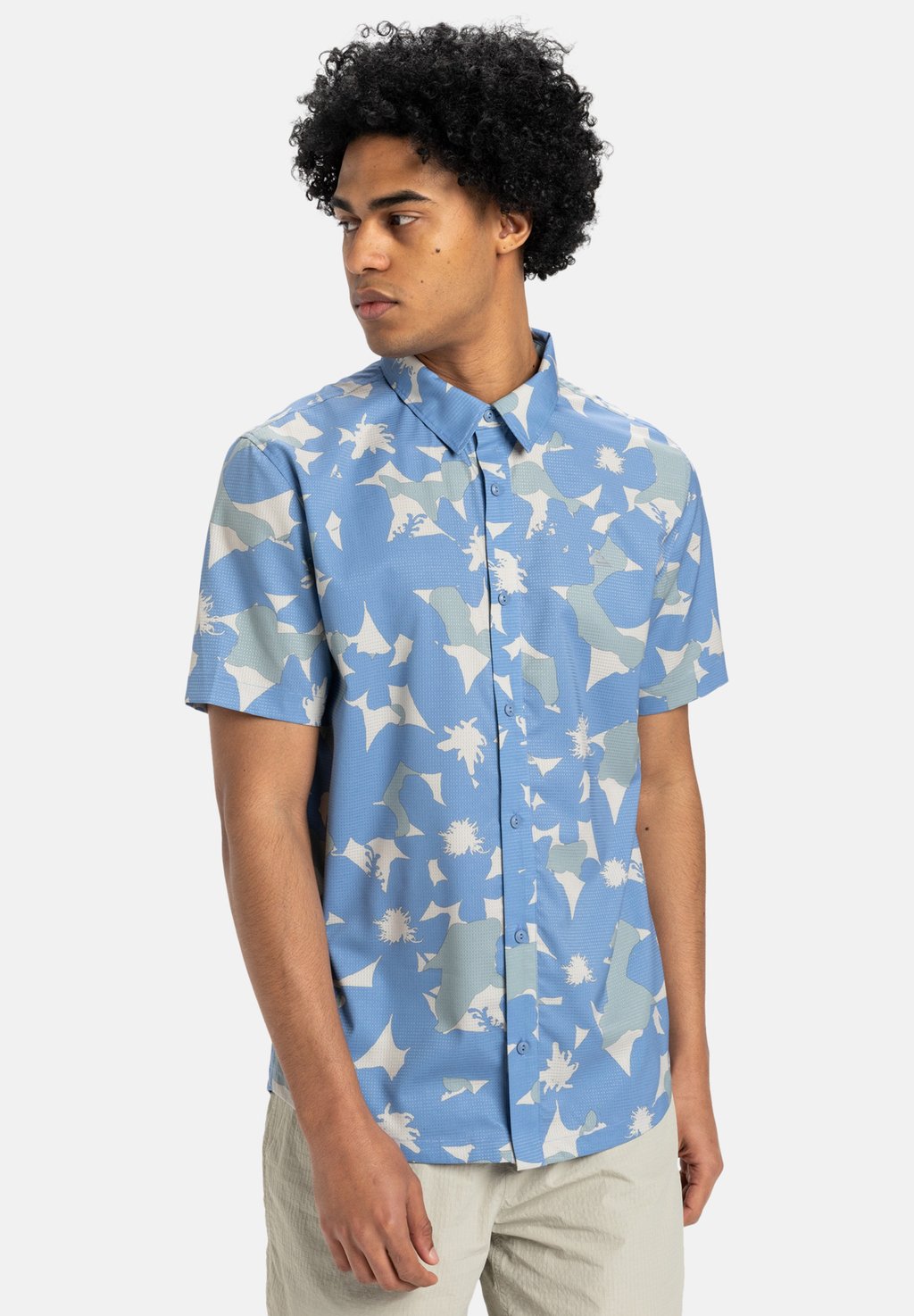 

Рубашка HANDTMAN - MIT KURZEN ÄRMELN Quiksilver, синий