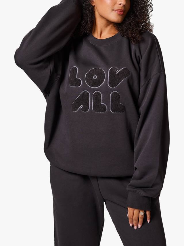 

Оверсайз худи с логотипом Lovall, Mid Grey