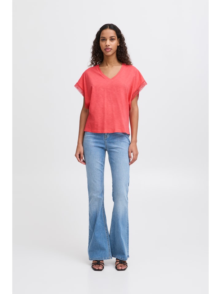 

Футболка IHOLYA свободного кроя в цвете Герань ICHI