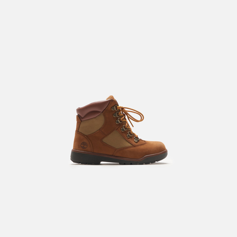 

Ботинки Timberland Junior 6" Field Boot, цвет Brown Nubuck