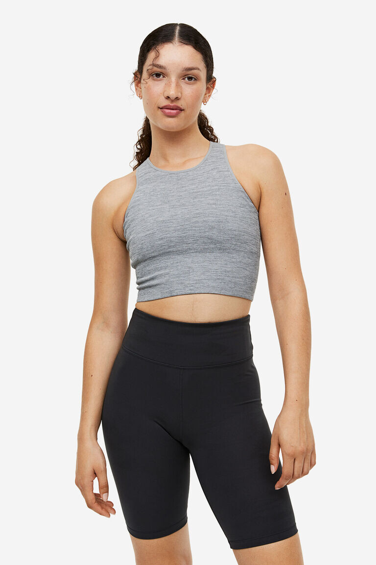 

Спортивный бюстгальтер drymove medium support H&M, серый