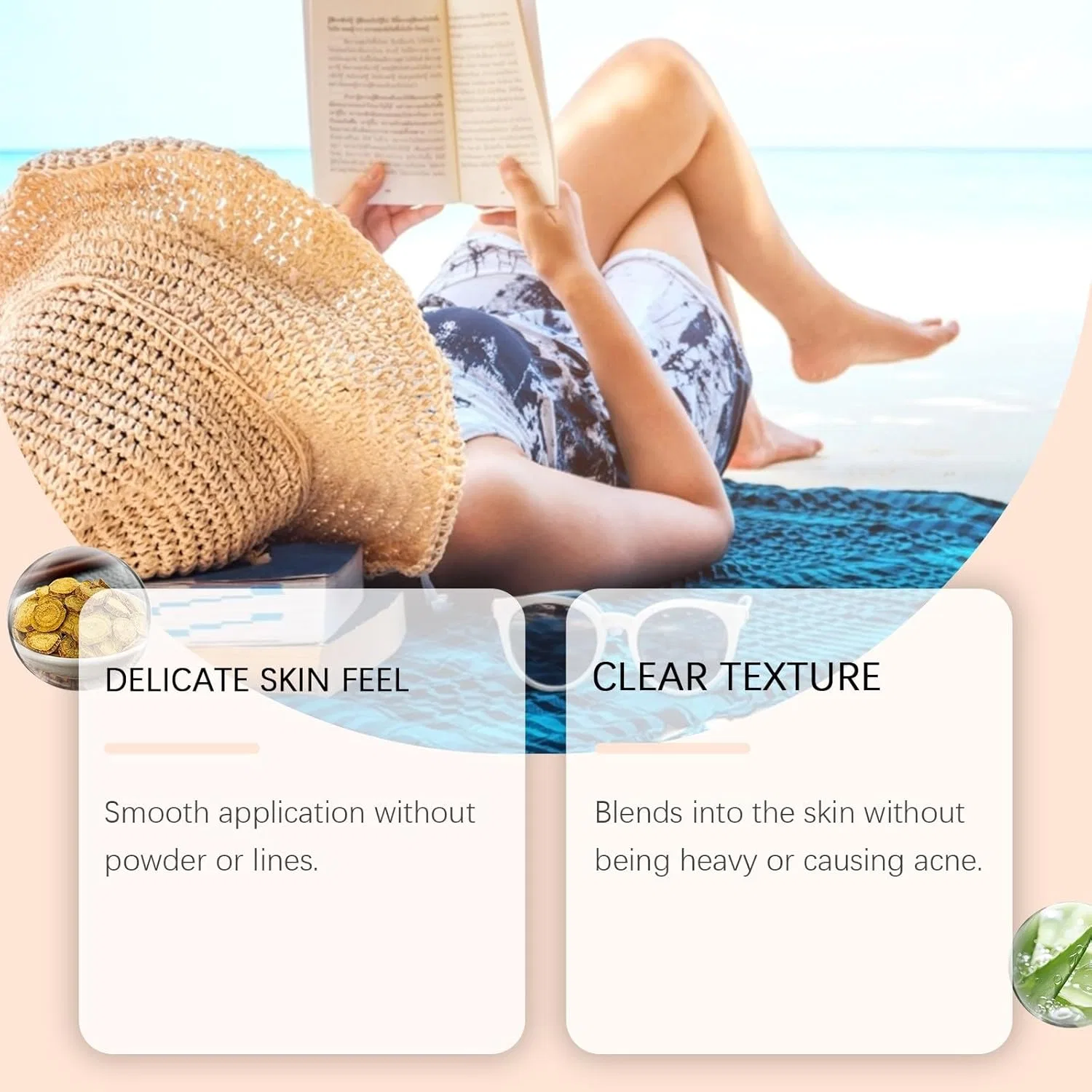 Солнцезащитный крем для лица с SPF50 PA++++, нелипкий, антиоксидантный, увлажняющий, 50 мл, хаки Generic — фото 2