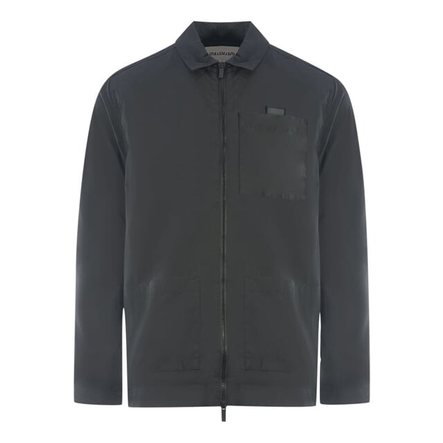 

Куртка-Рубашка из хлопка с рипстопом Lyle & Scott, черный