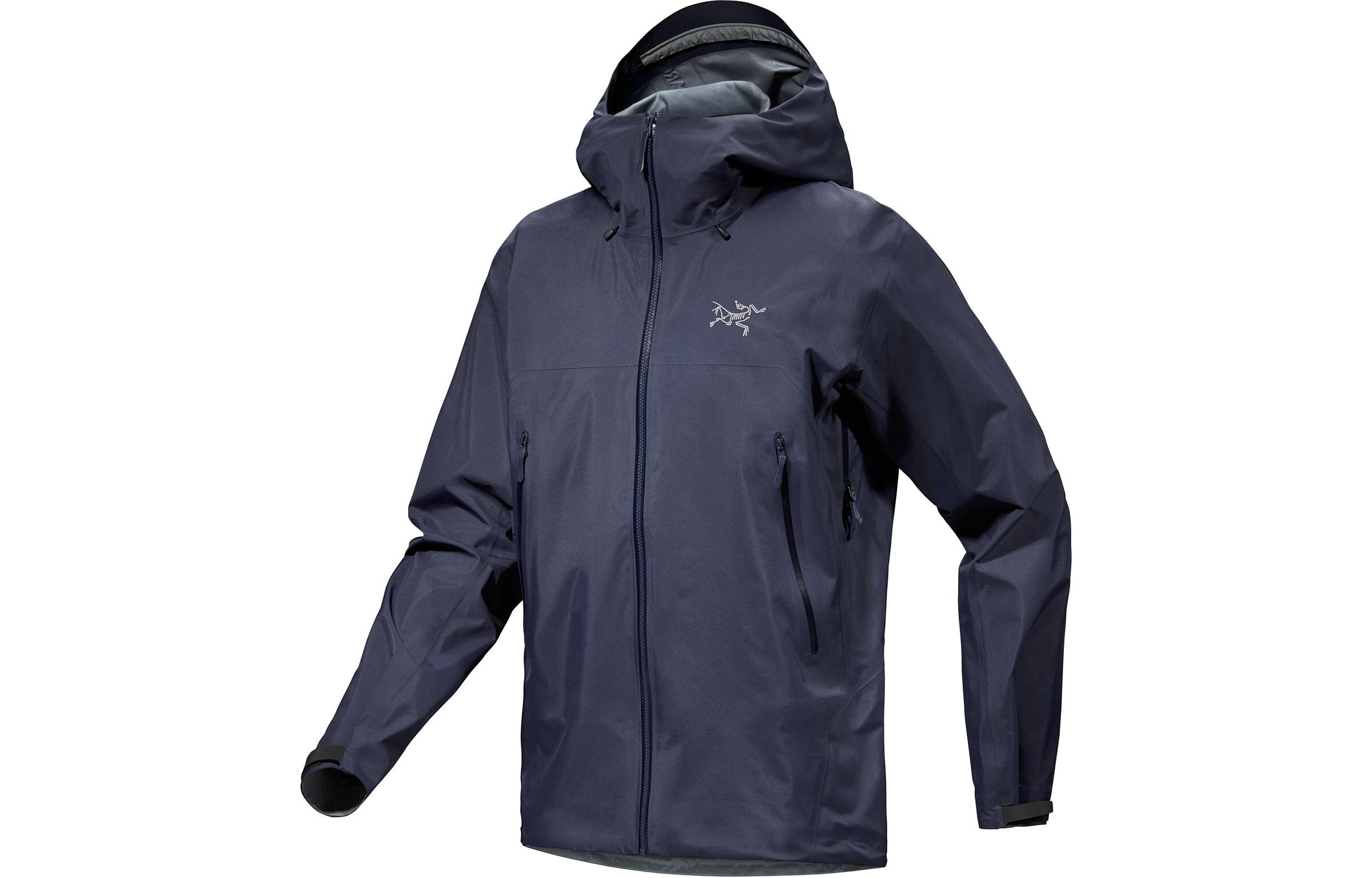 Водонепроницаемая, ветрозащитная, легкая ветровка мужская Arcteryx, цвет Edziza Orange/Edziza — фото 4