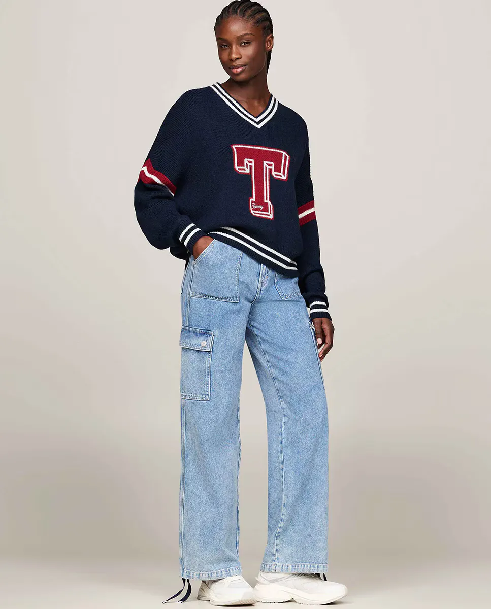 

Женские джинсы Claire с высокой посадкой Tommy Jeans, цвет Azul Índigo