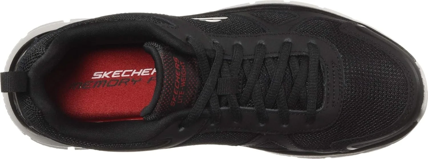 Мужские кроссовки Skechers Track-Scloric 52631-bbk, черный/красный — фото 4