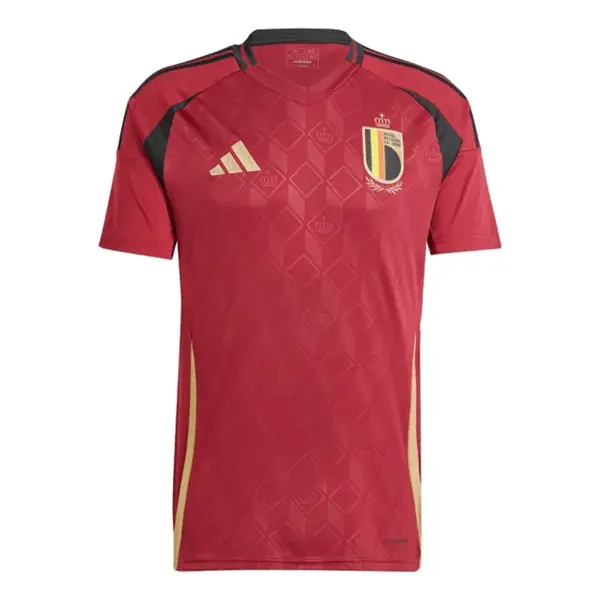 

Спортивная футболка belgium 24 home soccer jersey asia sizing 'burgundy' Adidas, бургундия