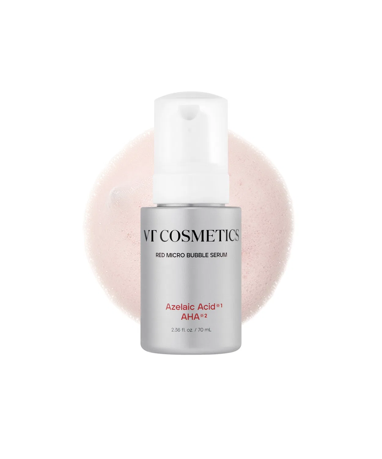 Сыворотка Vt — С AHA и азелаиновой кислотой Red Micro Bubble Serum, 70 мл