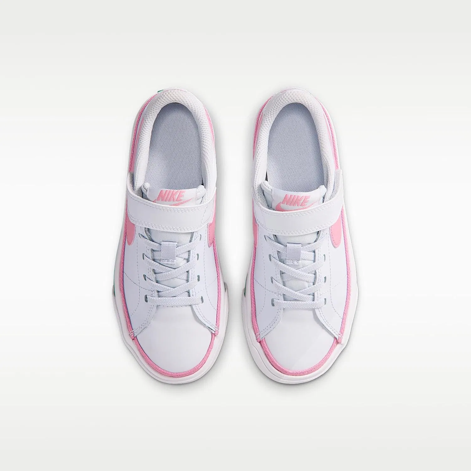 Детские кроссовки для тенниса Nike, цвет Football Grey/Peony/White/Malachite — фото 4