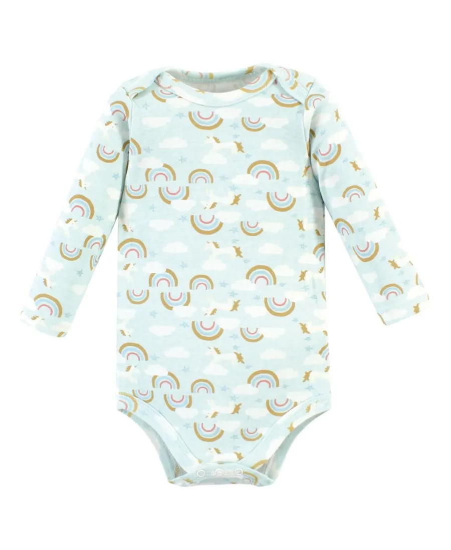 Комплект из 3 хлопковых боди с длинными рукавами Hudson Baby, Magical Rainbow 3-Pack — фото 4