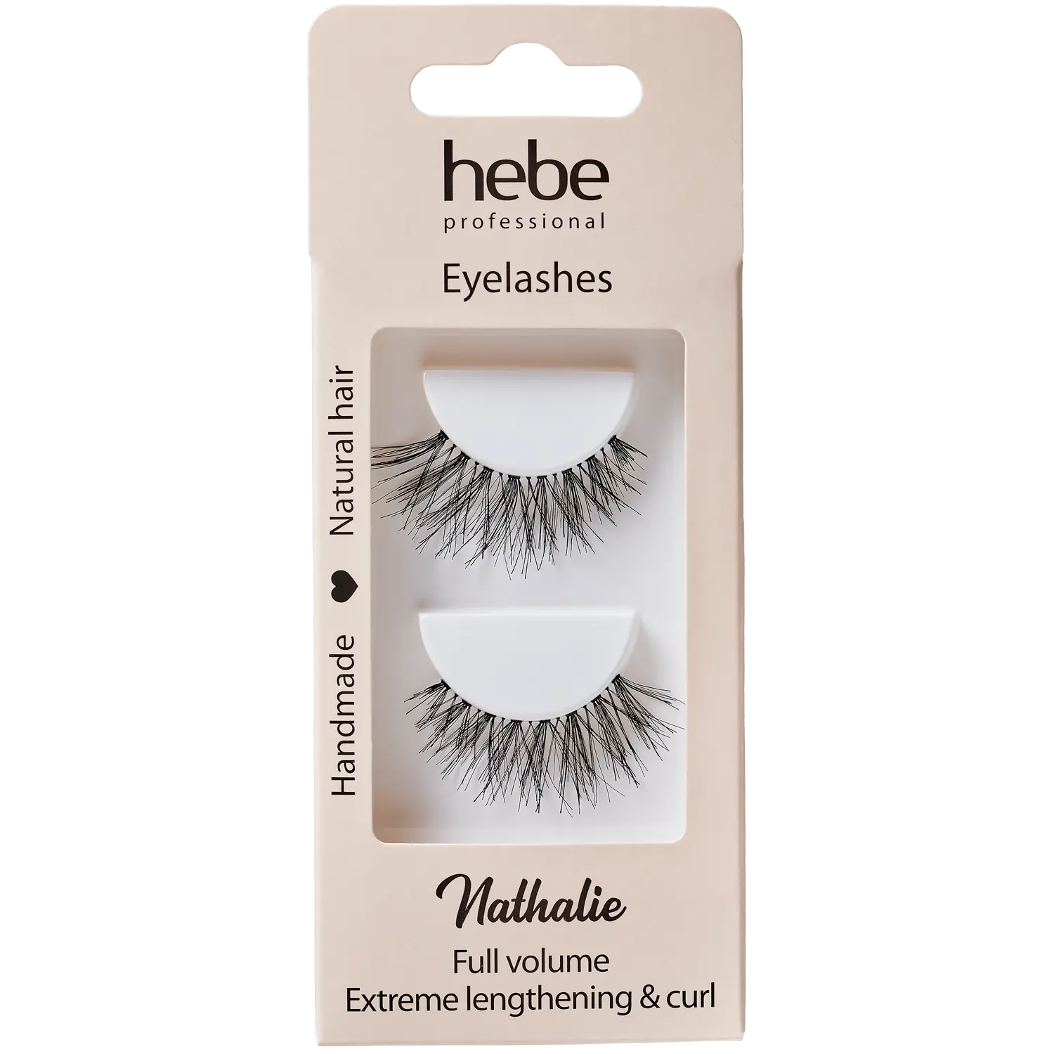 

Hebe Professional Nathalie многоразовые натуральные ресницы, 1 упаковка