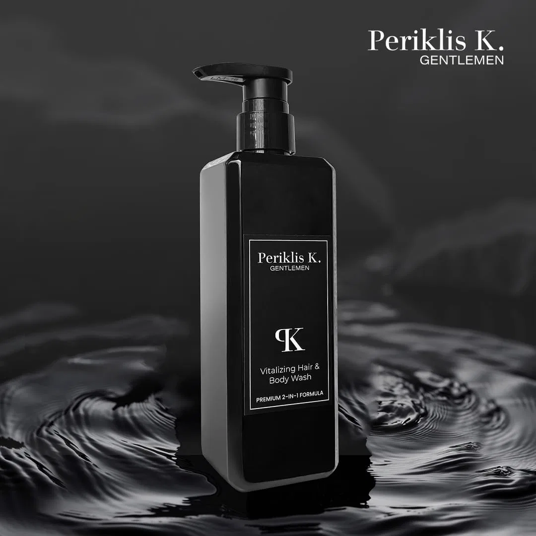 Гель для душа и шампунь 2-в-1 Periklis K. Vitalizing, 500 мл, Sandalwood — фото 3