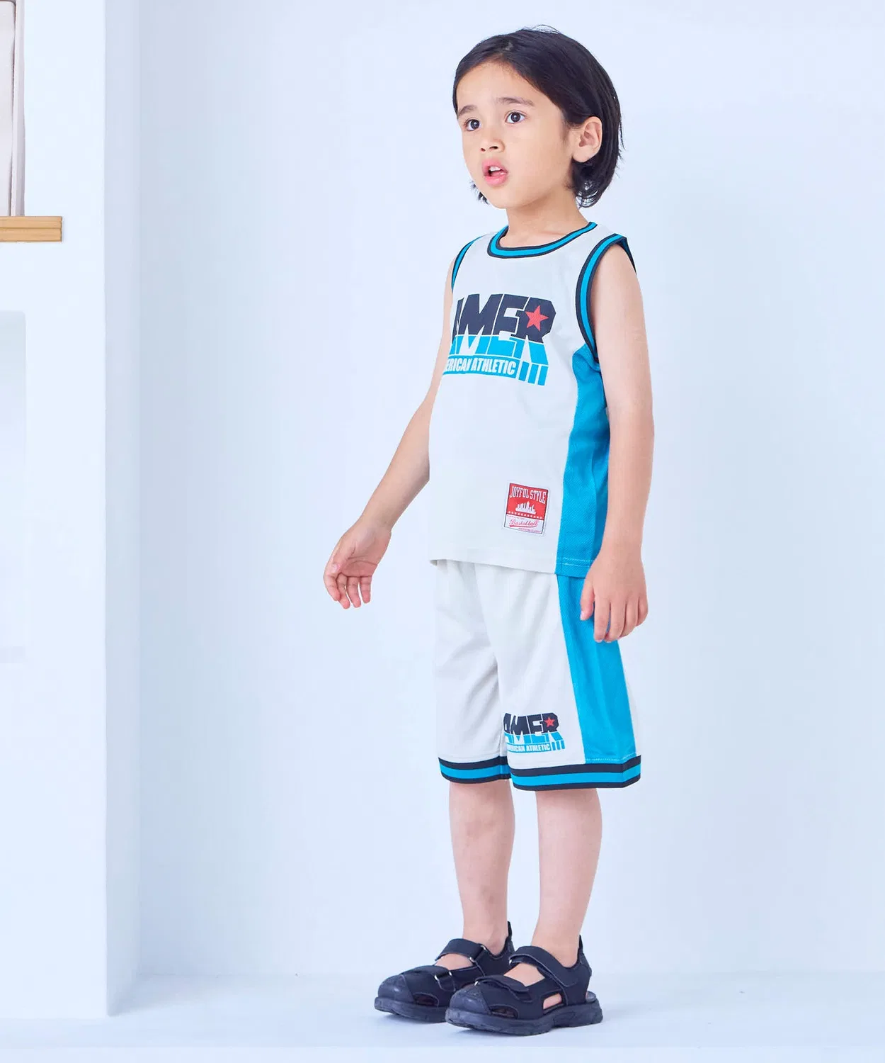 Детская футболка с принтом Basketball Game Shirt MARKEY'S, Charcoal — фото 4
